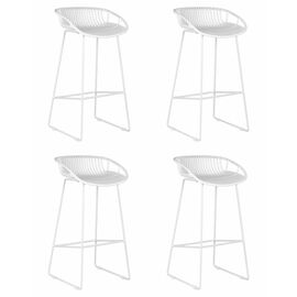 Набор 4 шт Стул барный DOBRIN FRANK, белый, Вариант: белый | Интернет магазин мебели и декора LifeDekor