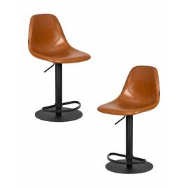 Набор 2 шт Стул барный DOBRIN ROME, коричневый винтажный PU (MS09), Вариант: коричневый винтажный PU (MS09) | Интернет магазин мебели и декора LifeDekor