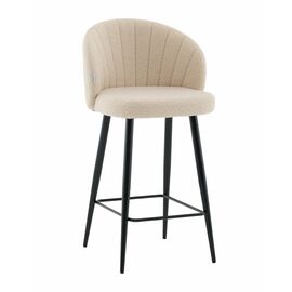 Стул полубарный Ханнингем букле бежевый | Интернет магазин мебели и декора LifeDekor