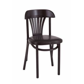 Стул "Астра классик" мягкий (Венге, экокожа черная) | Интернет магазин мебели и декора LifeDekor