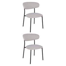 Стул обеденный Ayla светло-серый 2 шт. | Интернет магазин мебели и декора LifeDekor