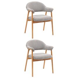 Стул обеденный Tavu с деревянными ножками серый 2 шт. | Интернет магазин мебели и декора LifeDekor