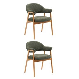 Стул обеденный Tavu с деревянными ножками зеленый 2 шт. | Интернет магазин мебели и декора LifeDekor