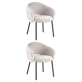 Стул обеденный Bren светло-серый 2шт | Интернет магазин мебели и декора LifeDekor