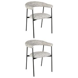 Стул обеденный Toko светло-серый 2 шт. | Интернет магазин мебели и декора LifeDekor