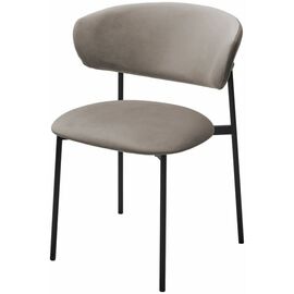 Стул ЛЕОНАРДО H-61 Кварцевый, велюр / черный каркас М-City | Интернет магазин мебели и декора LifeDekor