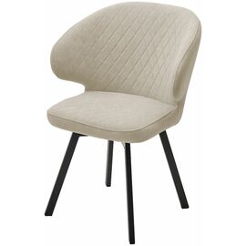 Стул ХИЛТОН 360 град., цвет B03 Бежевый, велюр / черный каркас М-City | Интернет магазин мебели и декора LifeDekor