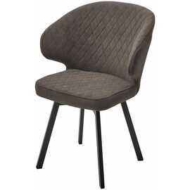 Стул ХИЛТОН 360 град., цвет B29 Шоколадный, велюр / черный каркас М-City | Интернет магазин мебели и декора LifeDekor