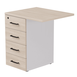 Тумба приставная Everprof EVO с топом 710х600x755 Белый/Дуб Соната | Интернет магазин мебели и декора LifeDekor