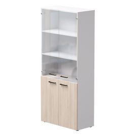 Шкаф комбинированный Everprof EVO 800х383x1835 Белый/Дуб Соната | Интернет магазин мебели и декора LifeDekor