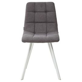 Стул CHILLI SQUARE UF860-19B темно-серый, ткань/ белый каркас М-City | Интернет магазин мебели и декора LifeDekor