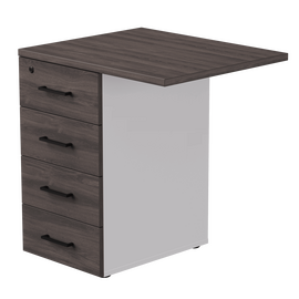 Тумба приставная Everprof EVO с топом 710х600x755 Белый/Дуб Пасадена | Интернет магазин мебели и декора LifeDekor