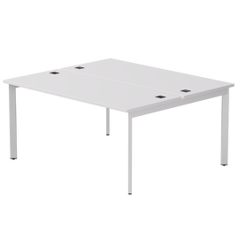 Бенч-система на 2 места Everprof EVO на металлокаркасе 1580х670(1370)x755 опоры 45гр Белый/Белый | Интернет магазин мебели и декора LifeDekor