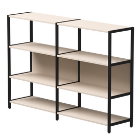 Набор стеллажных систем №1 Everprof EVO 1635x385x1120 Кашемир/Черный | Интернет магазин мебели и декора LifeDekor