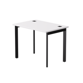 Стол прямой Everprof EVO на металлокаркасе 980х670х755 мм опоры 45гр Белый/Черный | Интернет магазин мебели и декора LifeDekor