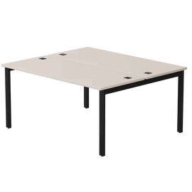 Бенч-система на 2 места Everprof EVO на металлокаркасе 1580х670(1370)x755 Кашемир/Черный | Интернет магазин мебели и декора LifeDekor