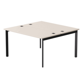 Бенч-система на 2 места Everprof EVO на металлокаркасе 1380х670(1370)x755 опоры 45гр Кашемир/Черный | Интернет магазин мебели и декора LifeDekor