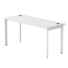 Стол прямой Everprof EVO на металлокаркасе 1580х670х755 мм опоры 45гр Белый/Белый | Интернет магазин мебели и декора LifeDekor