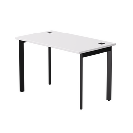 Стол прямой Everprof EVO на металлокаркасе 1180х670х755 мм опоры 45гр Белый/Черный | Интернет магазин мебели и декора LifeDekor