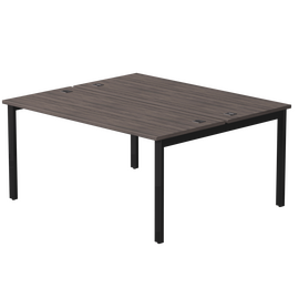 Бенч-система на 2 места Everprof EVO на металлокаркасе 1580х670(1370)x755 Дуб Пасадена/Черный | Интернет магазин мебели и декора LifeDekor