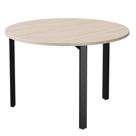 Стол переговорный Everprof EVO D1100 1100x755 Дуб Соната/Черный | Интернет магазин мебели и декора LifeDekor