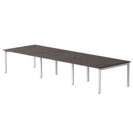 Бенч-система на 6 мест Everprof EVO на металлокаркасе 3540х670(1370)x755 Дуб Пасадена/Белый | Интернет магазин мебели и декора LifeDekor