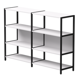 Набор стеллажных систем №1 Everprof EVO 1635x385x1120 Белый/Черный | Интернет магазин мебели и декора LifeDekor