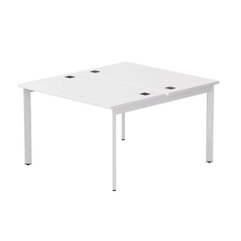 Бенч-система на 2 места Everprof EVO на металлокаркасе 1180х670(1370)x755 опоры 45гр Белый/Белый | Интернет магазин мебели и декора LifeDekor