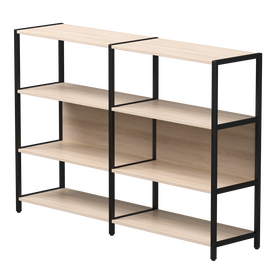 Набор стеллажных систем №1 Everprof EVO 1635x385x1120 Дуб Соната/Черный | Интернет магазин мебели и декора LifeDekor