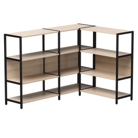 Набор стеллажных систем №14 Everprof EVO 1635x1215x1120 Дуб Соната/Черный | Интернет магазин мебели и декора LifeDekor