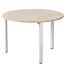 Стол переговорный Everprof EVO D1100 1100x755 Дуб Соната/Белый | Интернет магазин мебели и декора LifeDekor