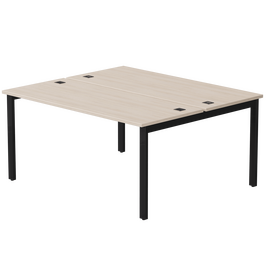 Бенч-система на 2 места Everprof EVO на металлокаркасе 1580х670(1370)x755 Дуб Соната/Черный | Интернет магазин мебели и декора LifeDekor