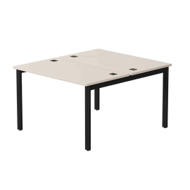 Бенч-система на 2 места Everprof EVO на металлокаркасе 1180х670(1370)x755 Кашемир/Черный | Интернет магазин мебели и декора LifeDekor