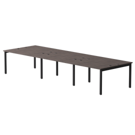 Бенч-система на 6 мест Everprof EVO на металлокаркасе 3540х670(1370)x755 Дуб Пасадена/Черный | Интернет магазин мебели и декора LifeDekor