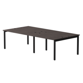 Бенч-система на 4 места Everprof EVO на металлокаркасе 2760х670(1370)x755 Дуб Пасадена/Черный | Интернет магазин мебели и декора LifeDekor