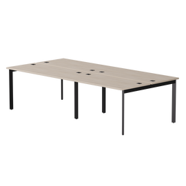 Бенч-система на 4 места Everprof EVO на металлокаркасе 2760х670(1370)x755 опоры 45гр Дуб Соната/Черный | Интернет магазин мебели и декора LifeDekor