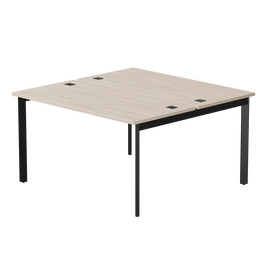 Бенч-система на 2 места Everprof EVO на металлокаркасе 1380х670(1370)x755 опоры 45гр Дуб Соната/Черный | Интернет магазин мебели и декора LifeDekor
