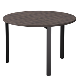 Стол переговорный Everprof EVO D1100 1100x755 Дуб Пасадена/Черный | Интернет магазин мебели и декора LifeDekor