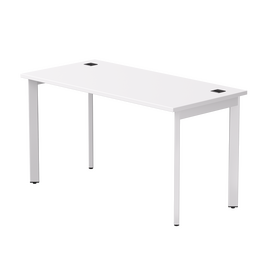 Стол прямой Everprof EVO на металлокаркасе 1380х670х755 мм опоры 45гр Белый/Белый | Интернет магазин мебели и декора LifeDekor