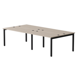 Бенч-система на 4 места Everprof EVO на металлокаркасе 3160х670(1370)x755 Дуб Соната/Черный | Интернет магазин мебели и декора LifeDekor