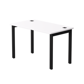Стол прямой Everprof EVO на металлокаркасе 1180х670х755 мм Белый/Черный | Интернет магазин мебели и декора LifeDekor