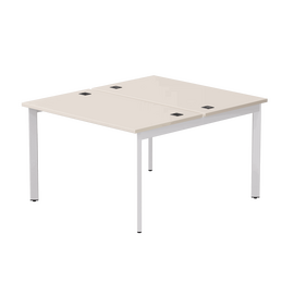 Бенч-система на 2 места Everprof EVO на металлокаркасе 1180х670(1370)x755 опоры 45гр Кашемир/Белый | Интернет магазин мебели и декора LifeDekor