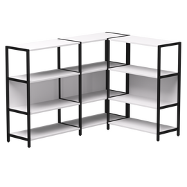 Набор стеллажных систем №14 Everprof EVO 1635x1215x1120 Белый/Черный | Интернет магазин мебели и декора LifeDekor