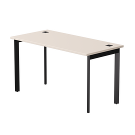 Стол прямой Everprof EVO на металлокаркасе 1380х670х755 мм опоры 45гр Кашемир/Черный | Интернет магазин мебели и декора LifeDekor