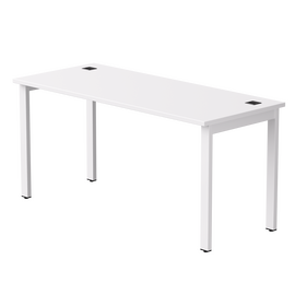 Стол прямой Everprof EVO на металлокаркасе 1580х670х755 мм Белый/Белый | Интернет магазин мебели и декора LifeDekor