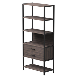 Набор стеллажных систем №5 Everprof EVO 830x385x1840 Дуб Пасадена/Черный | Интернет магазин мебели и декора LifeDekor