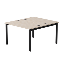 Бенч-система на 2 места Everprof EVO на металлокаркасе 1180х670(1370)x755 Дуб Соната/Черный | Интернет магазин мебели и декора LifeDekor