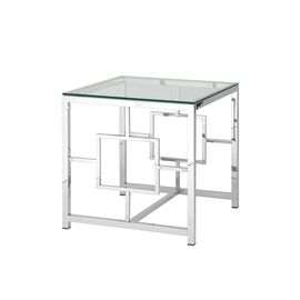 Журнальный столик 55*55 БРУКЛИН серебро | Интернет магазин мебели и декора LifeDekor