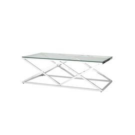 Журнальный стол 120*60 ИНСИГНИЯ серебро | Интернет магазин мебели и декора LifeDekor