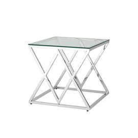 Журнальный стол 55*55 ИНСИГНИЯ серебро | Интернет магазин мебели и декора LifeDekor